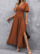 Persephone Ruched Midi Dress