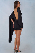 Lida Draped Cape Mini Dress