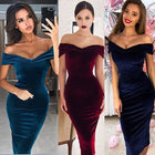Iris One-Shoulder Velvet Dress