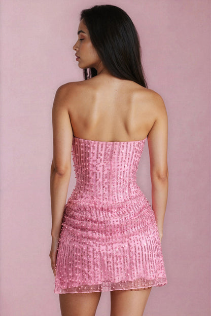 SAPHIRA STRAPLESS MINI DRESS