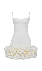 Ivory Ruffle Mini Dress