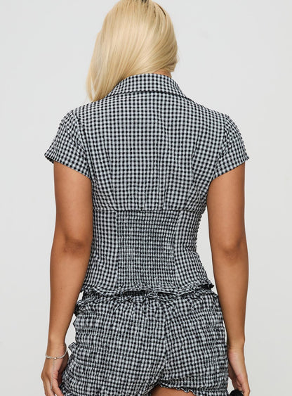 LISA GINGHAM BLOUSE