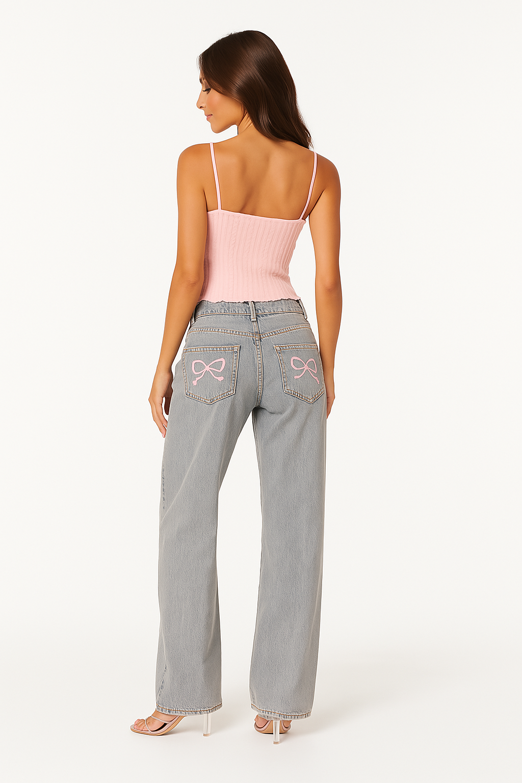 ELISA RELAXED BOW JEANS