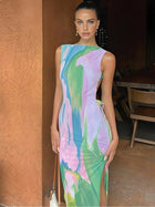 Celestine Marble Maxi Dress