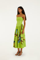 Botanical Sleeveless Maxi Dress