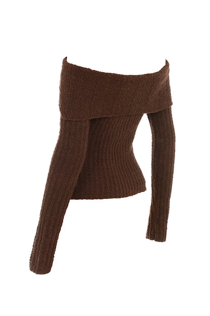 LOLA OFF-SHOULDER KNIT DRESS