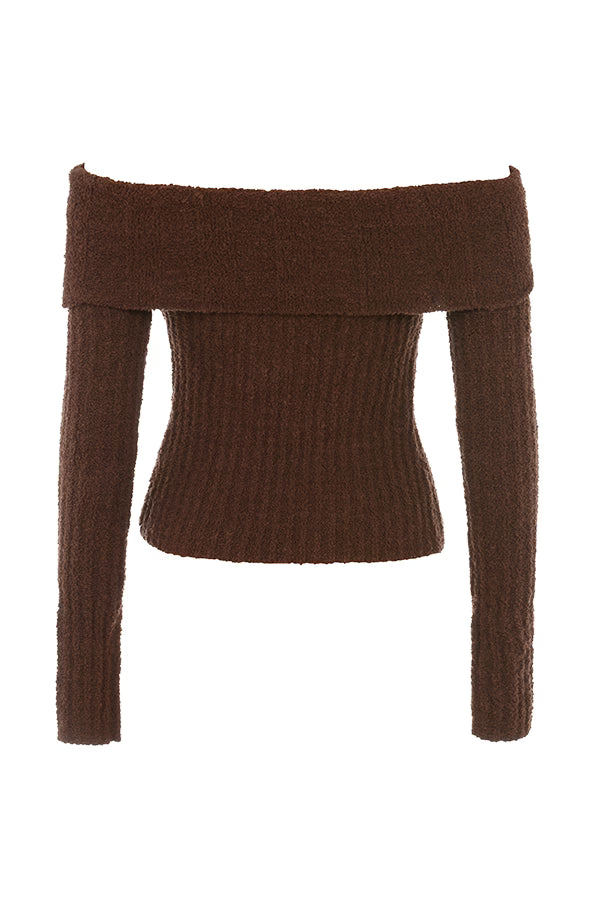 LOLA OFF-SHOULDER KNIT DRESS