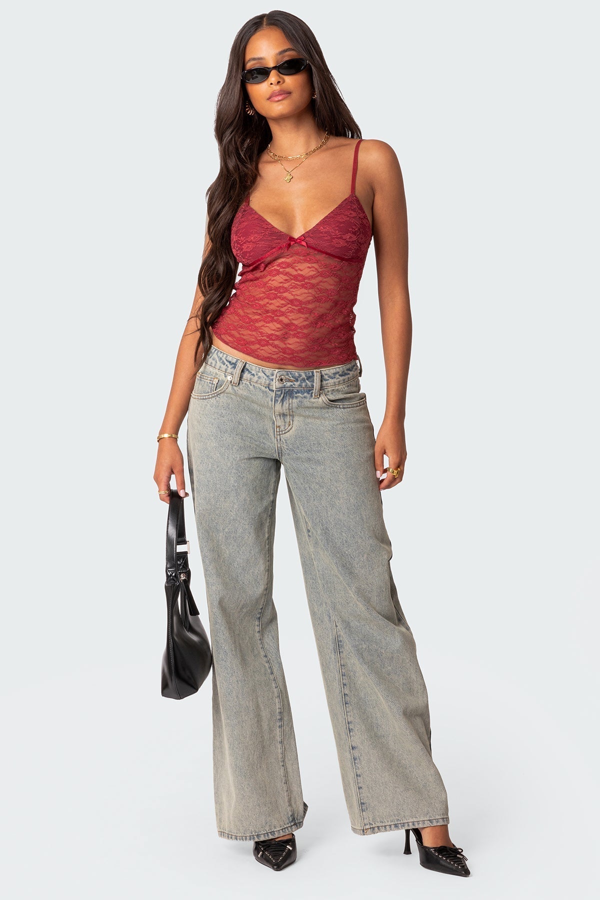 AZALEA SHEER LACE TOP