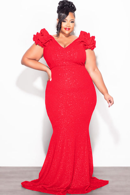 Glitter Red Fabric