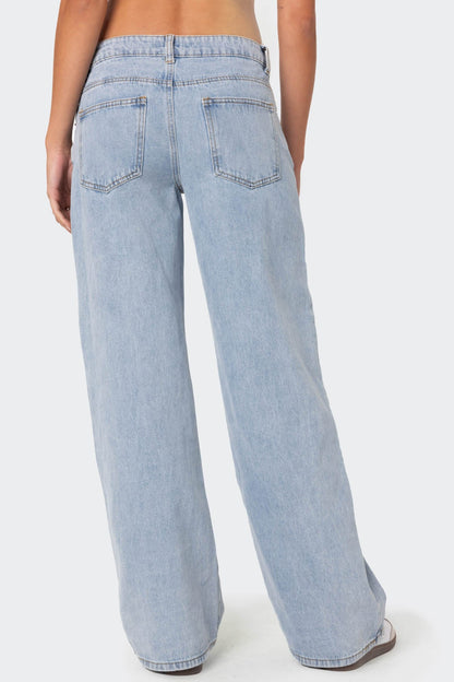 RAELYNN WASHED LOW RISE JEANS