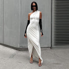 Margot Ruched Wrap Maxi Dress