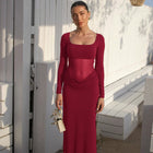 Isla Ruched Maxi Dress