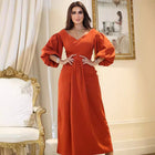 Isabelle Maxi Dress with Voluminous Sleeves