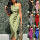 Aria Asymmetrical Midi Dress