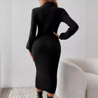 Bess Ribbed Knit Midi Dress