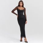 Margot Sheer Sleeve Maxi Dress