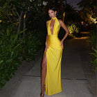 Valentina Deep V Maxi Dress