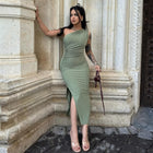 Violet Asymmetrical Wrap Dress