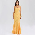 Isabelle Floral Lace Evening Dress