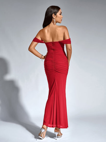 SOPHIA OFF-SHOULDER MAXI DRESS