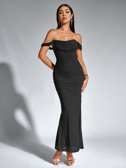 SOPHIA OFF-SHOULDER MAXI DRESS