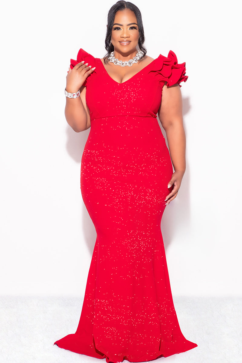 Glitter Red Fabric