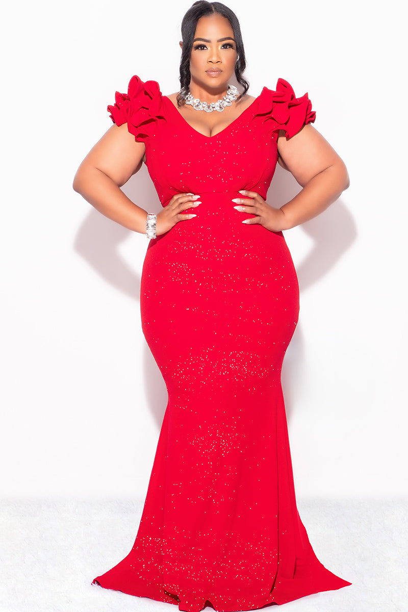 Glitter Red Fabric