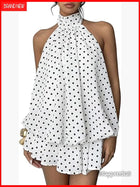 Farah Chiffon Halter Mini Dress