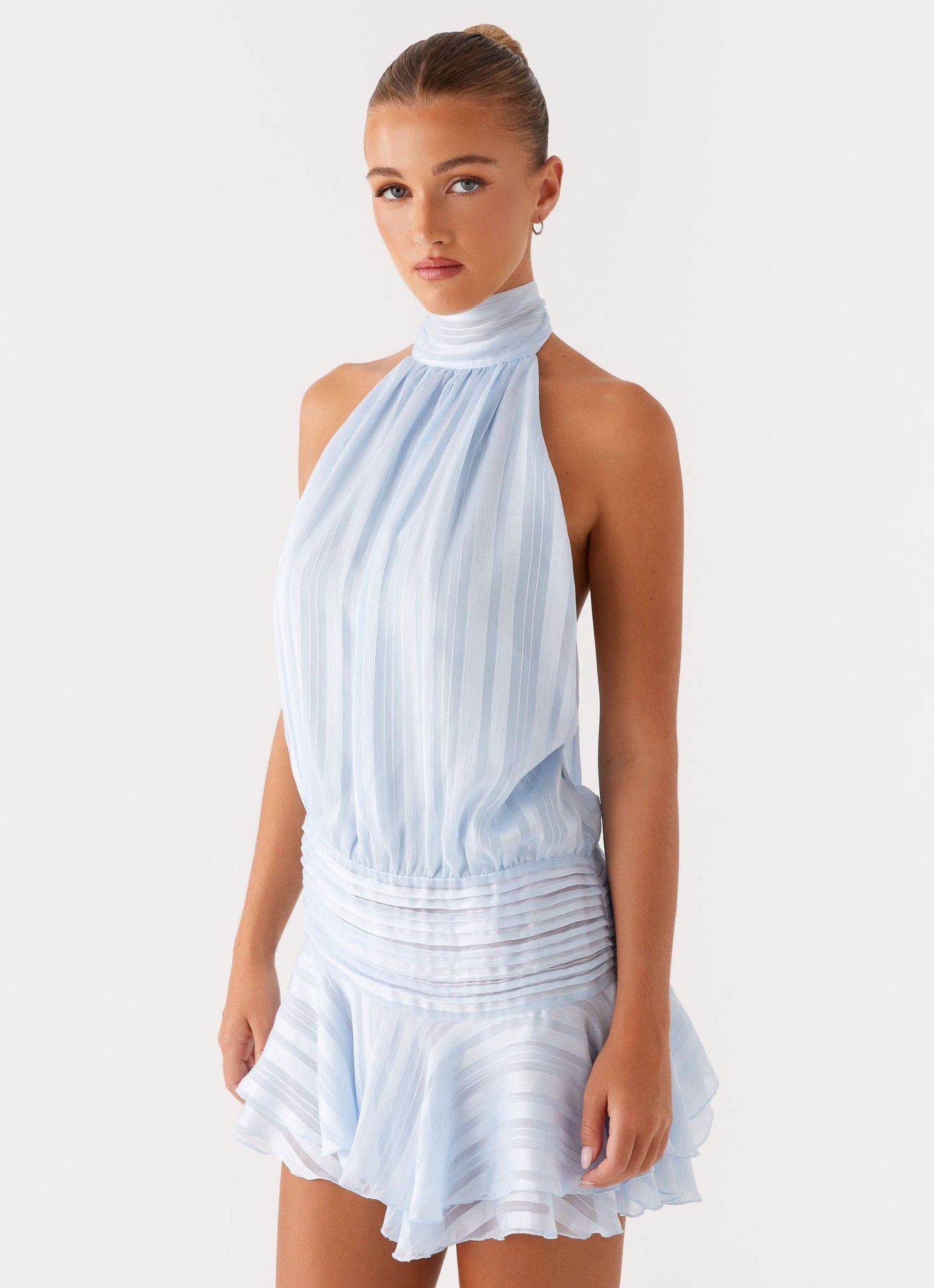 AMINA RUFFLE MINI DRESS