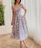 Fenna A-Line Tea Length Dress