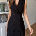 Audrey Double-Breasted Midi Dress