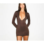 Sienna Plunge Mini Dress