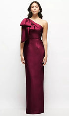 Ariana One-Shoulder Satin Maxi Dress
