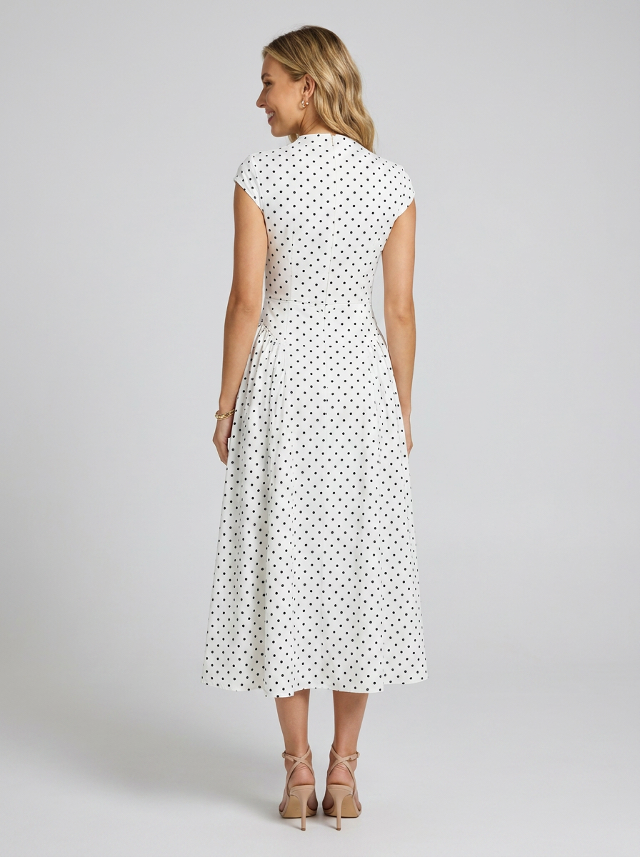 White Polka Dot