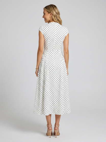 White Polka Dot