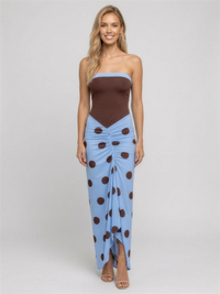 Blue Chocolate Polka