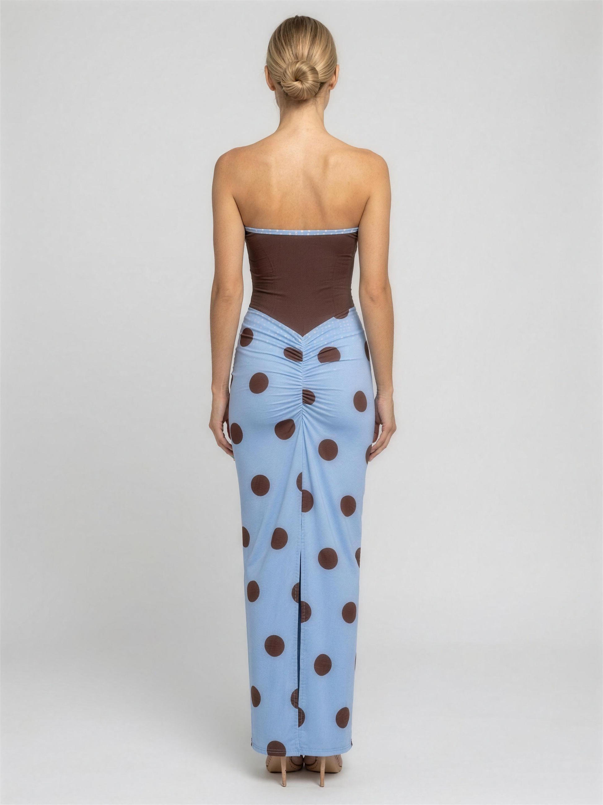 Blue Chocolate Polka