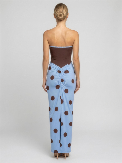 Blue Chocolate Polka