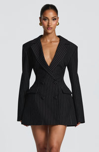 Black Pinstripe