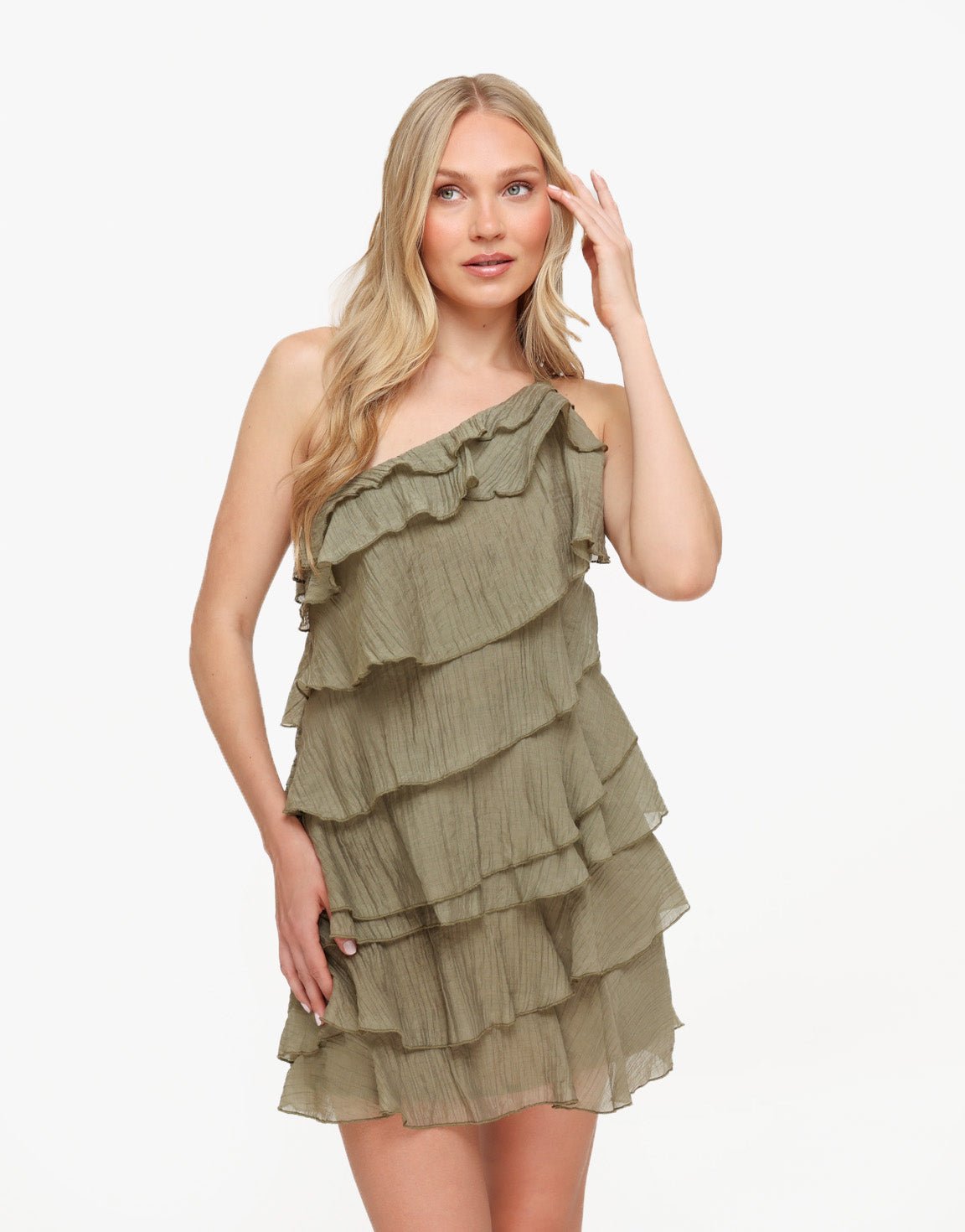 RUFFLE MINI DRESS