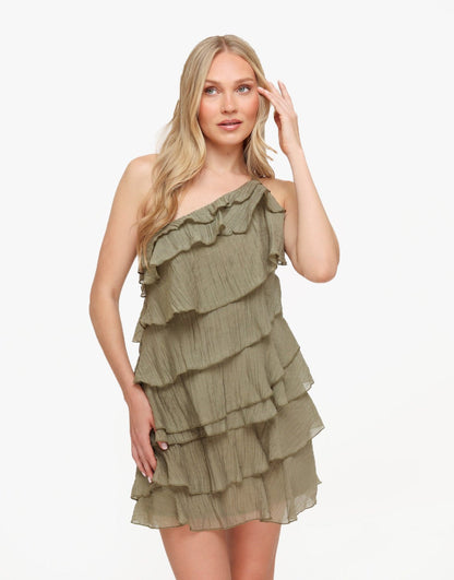 RUFFLE MINI DRESS