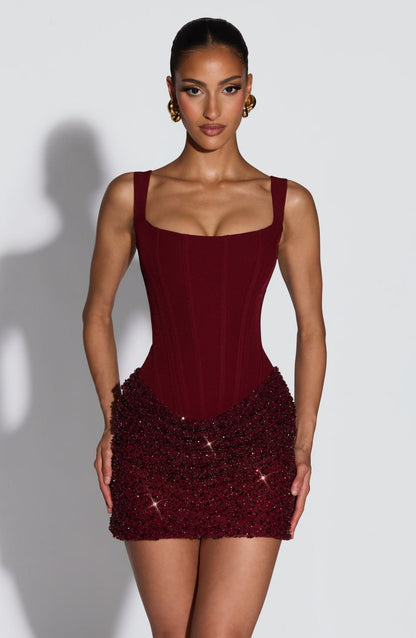 SCARLET SCULPT MINI DRESS
