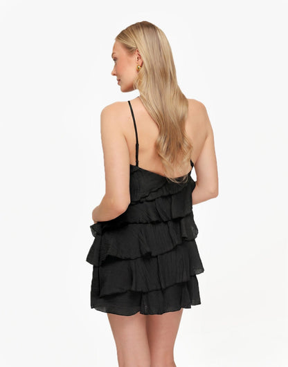 RUFFLE MINI DRESS