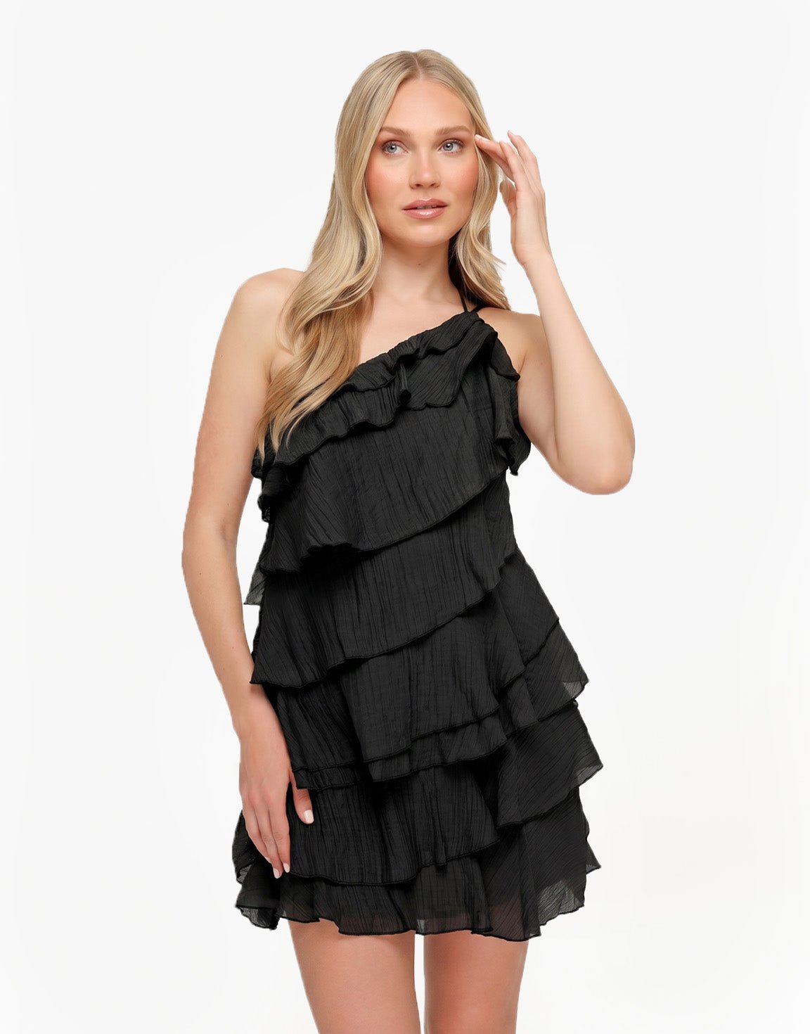 RUFFLE MINI DRESS